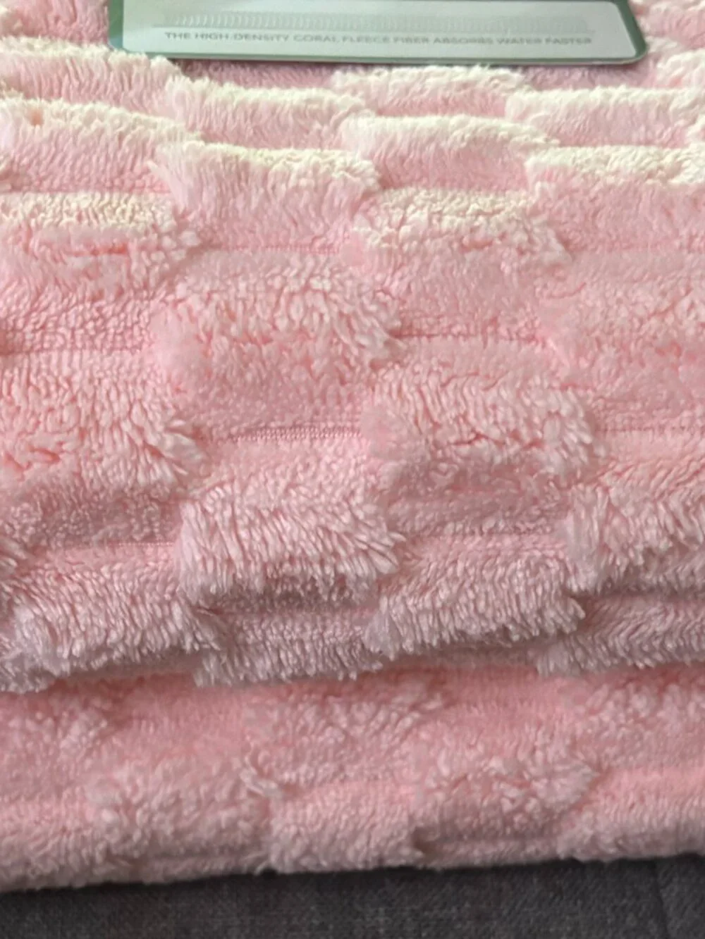 New REDKISS 2 Large Pink All-Purpose Super-Absorbent  Towels  27